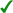 Green tick